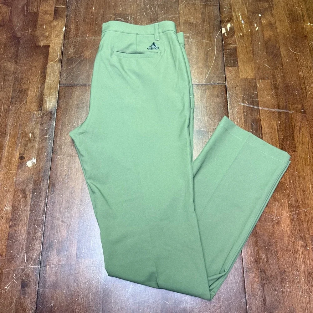 Adidas Golf Pants Mens 34x34 Olive Green Ultimate365 Performance HR9050